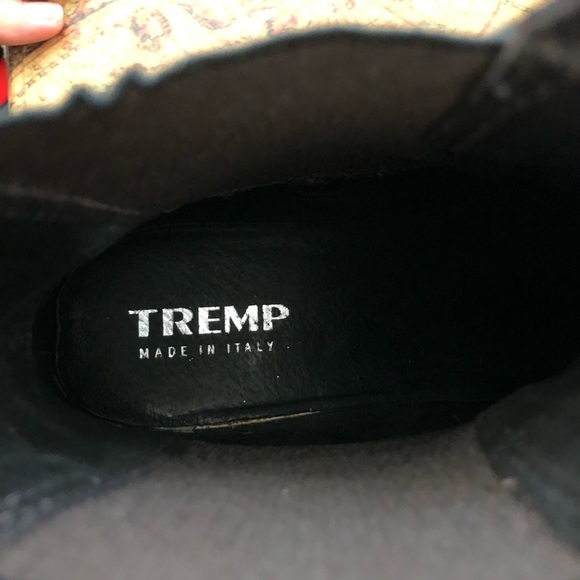Italian Made, Tremp Black Leather Ankle Boots - Picture 3 of 5